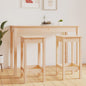 Bar Chairs 2 Pcs Solid Wood Pine