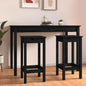 Bar Chairs 2 Pcs Black 40X41.5X112 Cm Solid Wood Pine