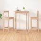 Bar Chairs 2 Pcs Solid Wood Pine