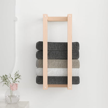 Towel Rack Solid Wood Pine