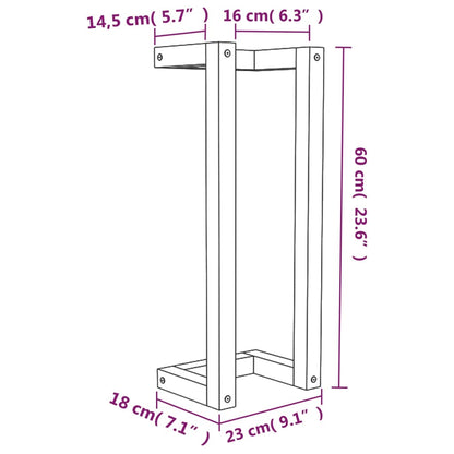 Towel Rack Solid Wood Pine