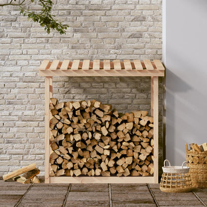 Firewood Rack Solid Wood Pine