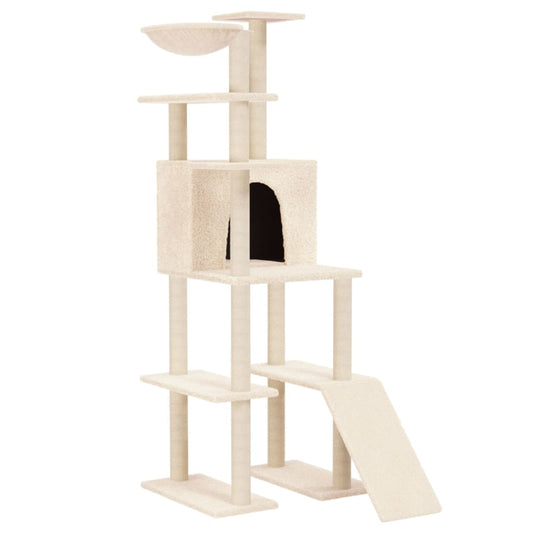Cat Tree With Sisal Scratching Posts 166 Cm