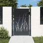 Garden Gate Anthracite Steel Grass Design