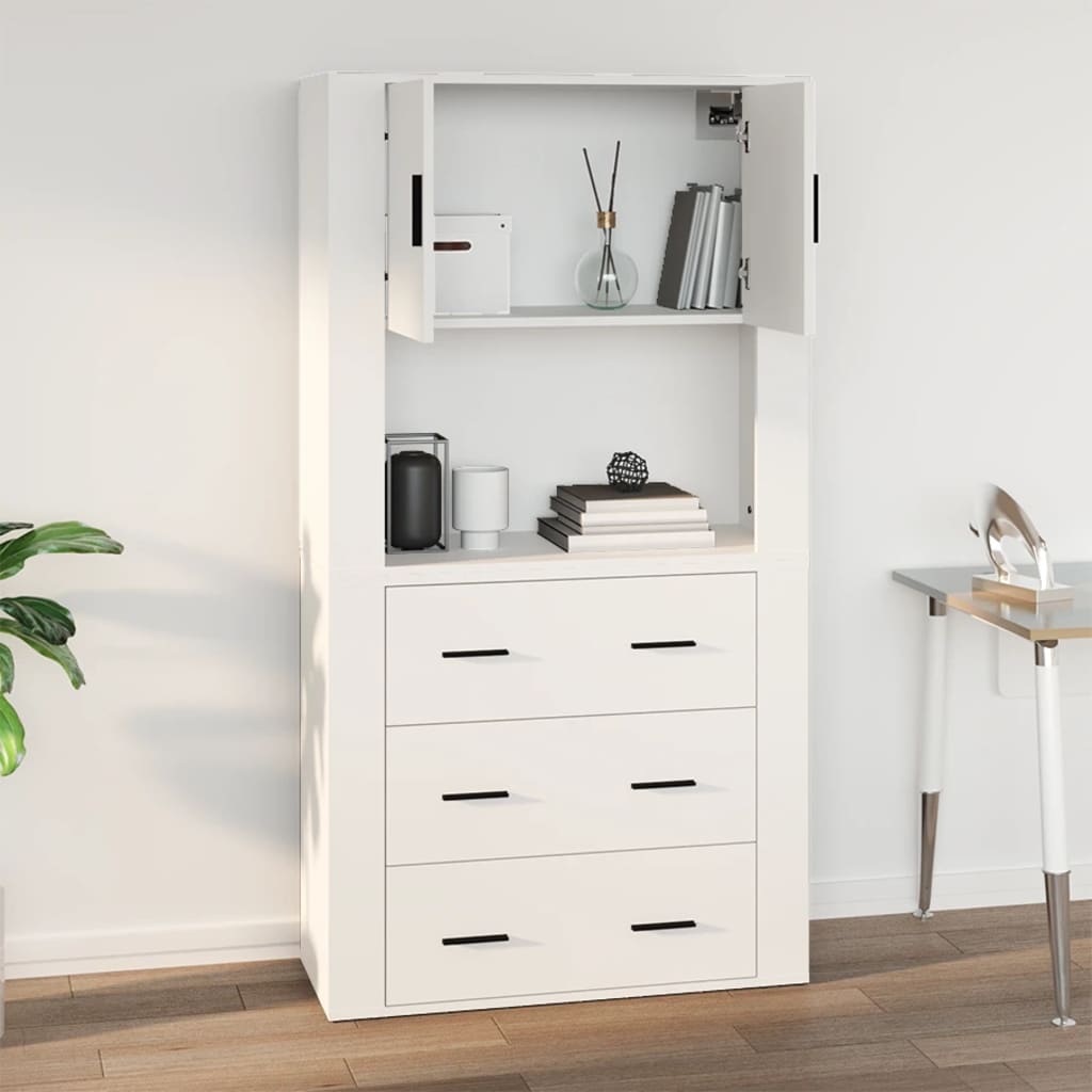 Wall Cabinet 80X33X80 Cm Engineered Wood