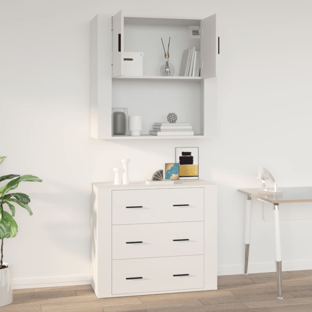 Wall Cabinet 80X33X80 Cm Engineered Wood