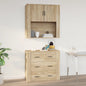 Wall Cabinet 80X33X80 Cm Engineered Wood