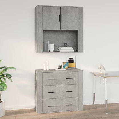 Wall Cabinet 80X33X80 Cm Engineered Wood