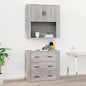 Wall Cabinet 80X33X80 Cm Engineered Wood