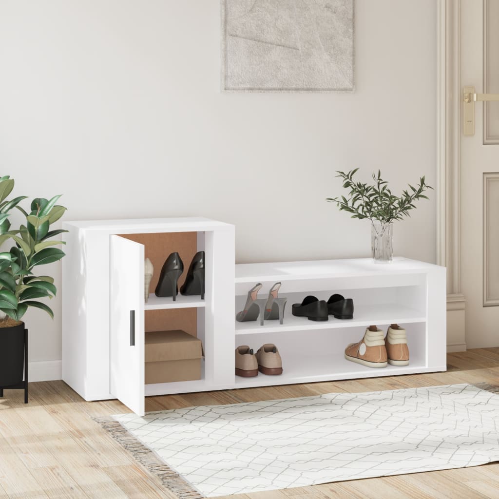 Shoe Cabinet 130X35X54 Cm Engineered Wood