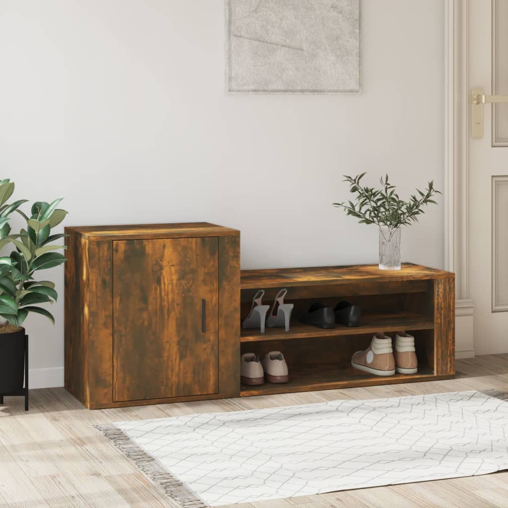 Shoe Cabinet 130X35X54 Cm Engineered Wood