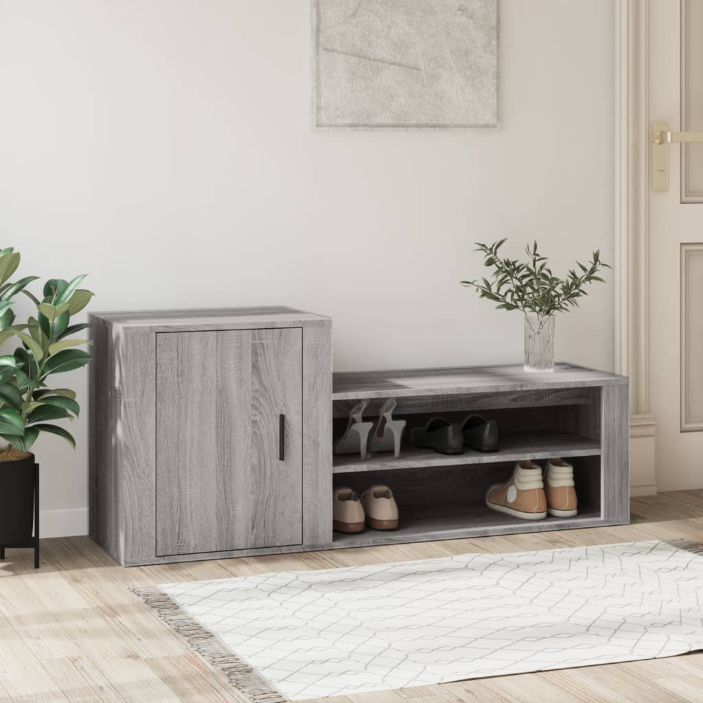 Shoe Cabinet 130X35X54 Cm Engineered Wood