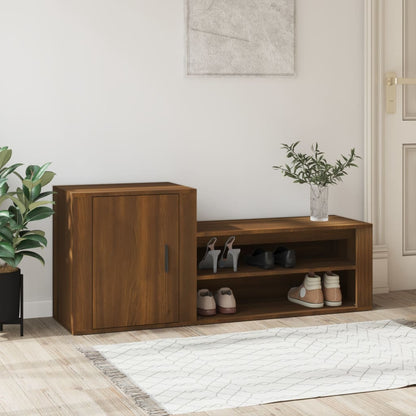 Shoe Cabinet 130X35X54 Cm Engineered Wood
