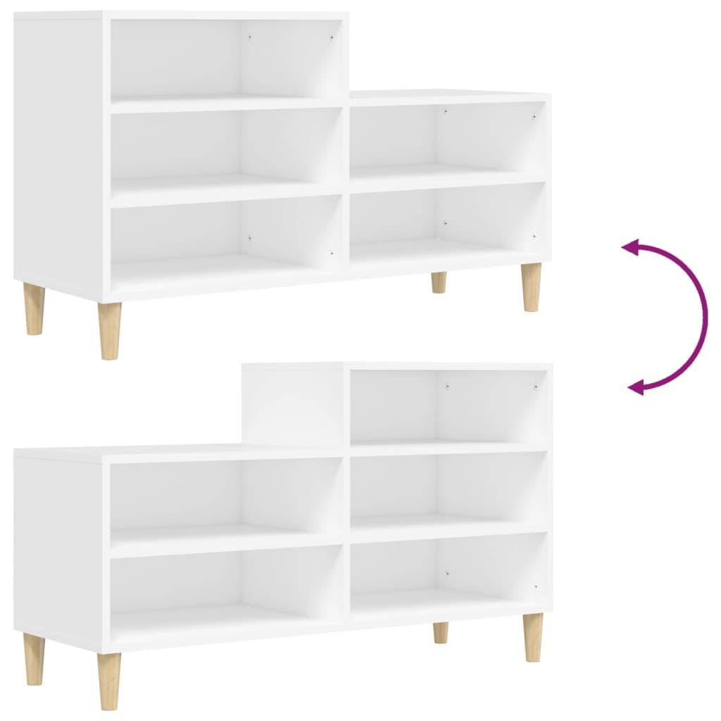 Shoe Cabinet 102X36X60 Cm Engineered Wood