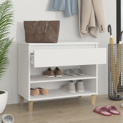 Shoe Cabinet 70X36X60 Cm Engineered Wood