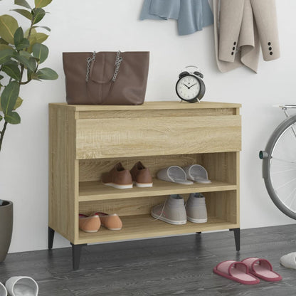 Shoe Cabinet 70X36X60 Cm Engineered Wood