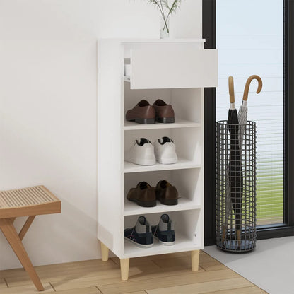 Shoe Cabinet 40X36X105 Cm Engineered Wood