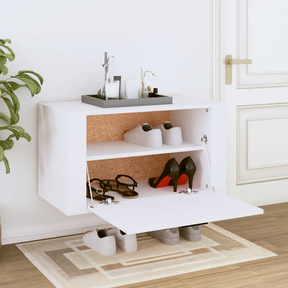 Wall-Mounted Shoe Cabinet 70X35X38 Cm Engineered Wood