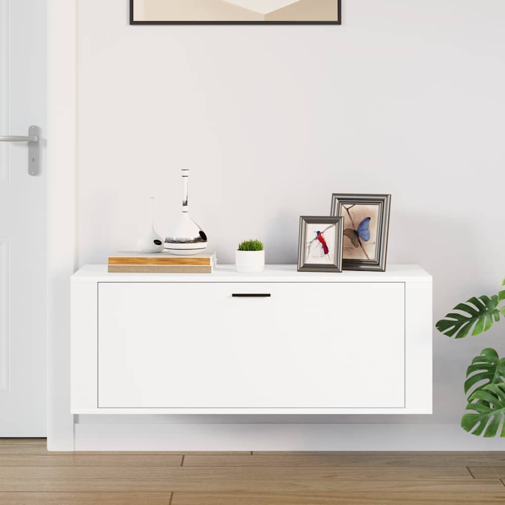 Wall Shoe Cabinet 100X35X38 Cm Engineered Wood