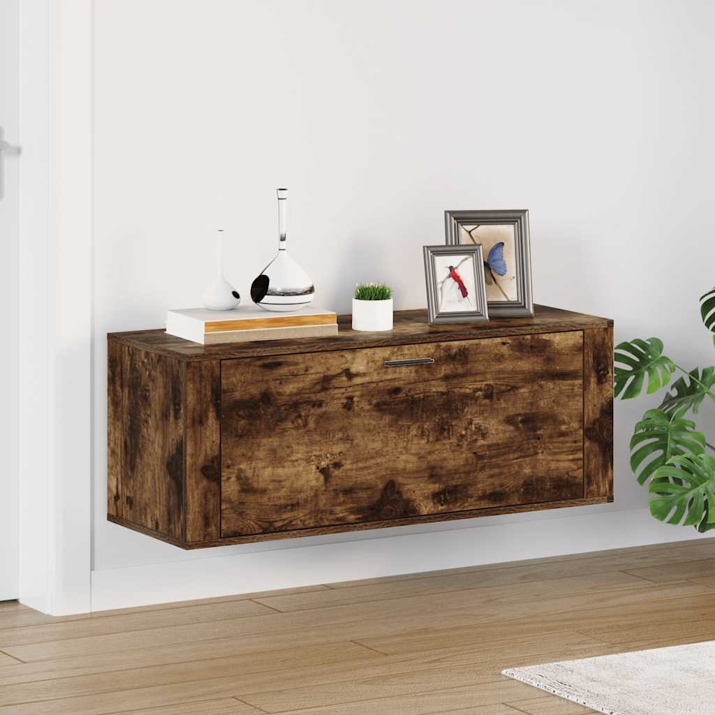 Wall Shoe Cabinet 100X35X38 Cm Engineered Wood
