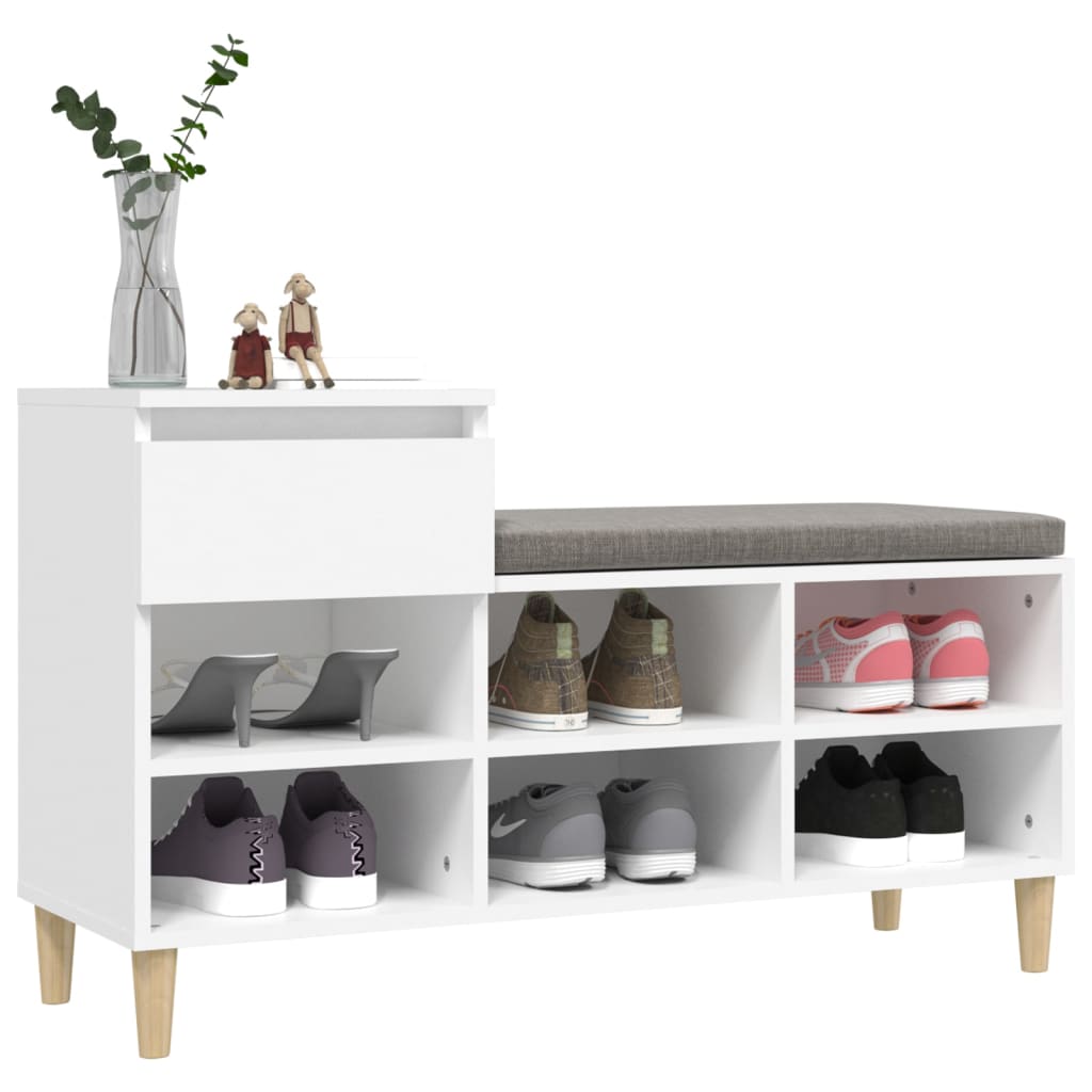 Shoe Cabinet 102X36X60 Cm Engineered Wood