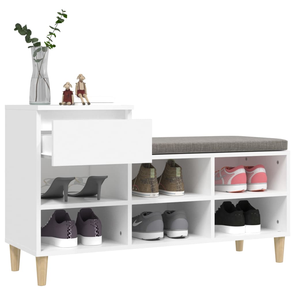 Shoe Cabinet 102X36X60 Cm Engineered Wood