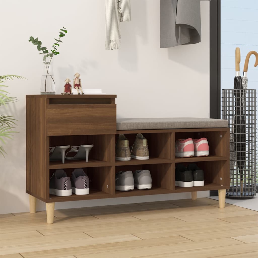 Shoe Cabinet 102X36X60 Cm Engineered Wood