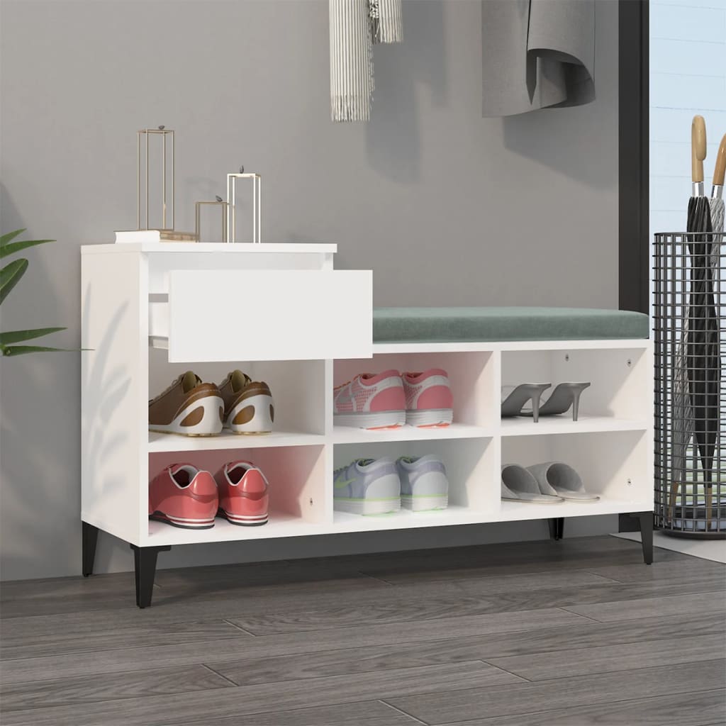 Shoe Cabinet 102X36X60 Cm Engineered Wood