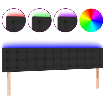 Led Headboard 160 Cm Faux Leather