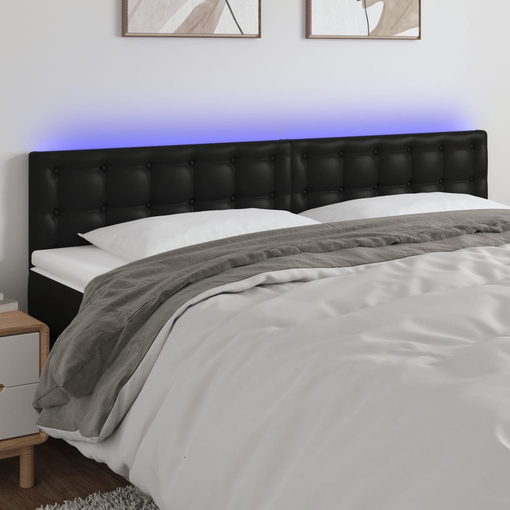 Led Headboard 160 Cm Faux Leather