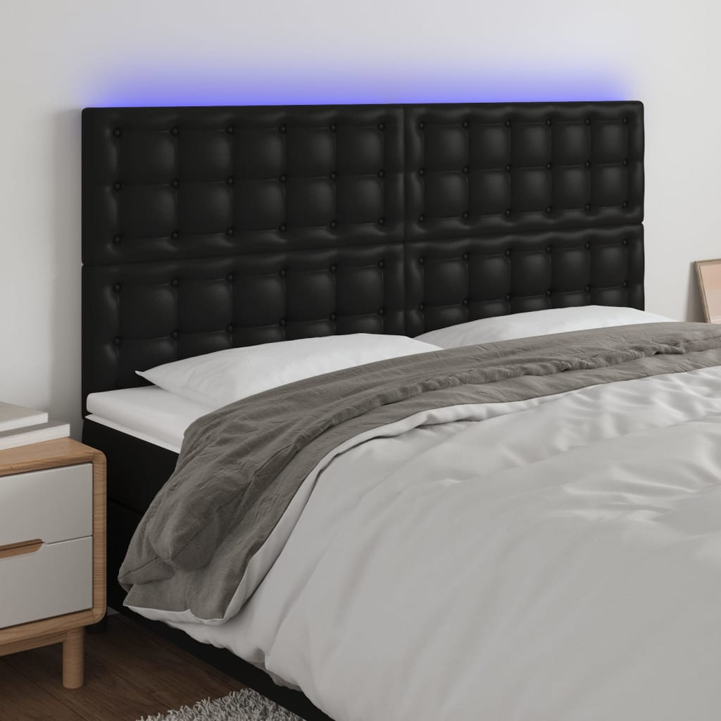 Led Headboard 160 Cm Faux Leather