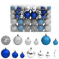 100 Piece Christmas Ball Set 3/4/6 Cm