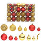 100 Piece Christmas Ball Set 3/4/6 Cm