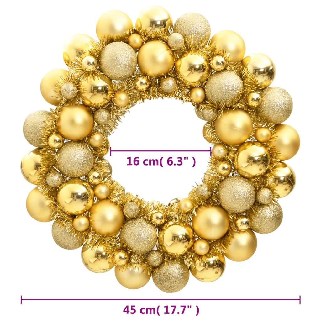 Christmas Wreath 45 Cm Polystyrene