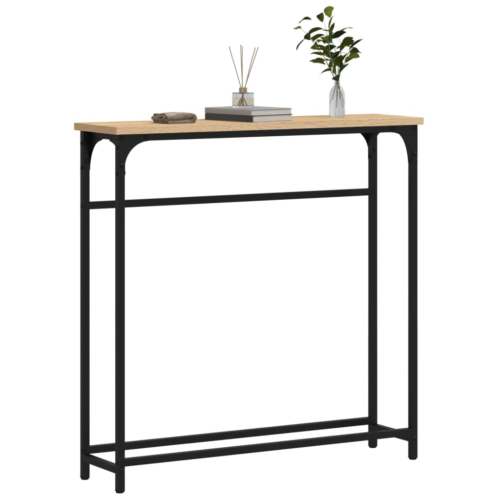 Console Table 75X19.5X75 Cm Engineered Wood