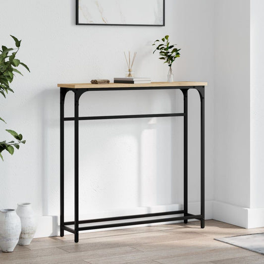 Console Table 75X19.5X75 Cm Engineered Wood