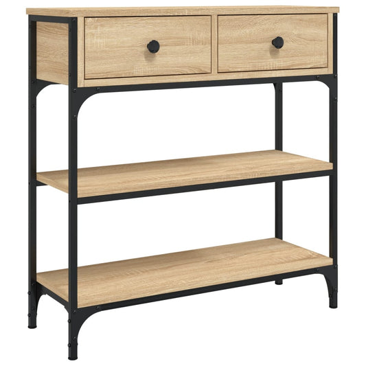 Console Table 72.5X25X75 Cm Engineered Wood