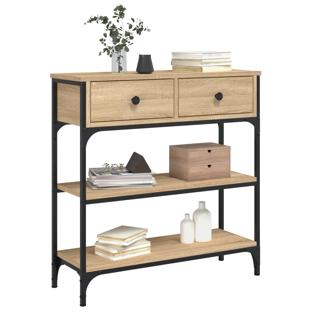 Console Table 72.5X25X75 Cm Engineered Wood