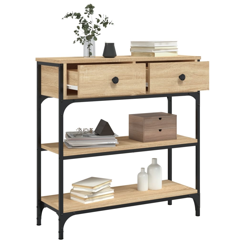 Console Table 72.5X25X75 Cm Engineered Wood