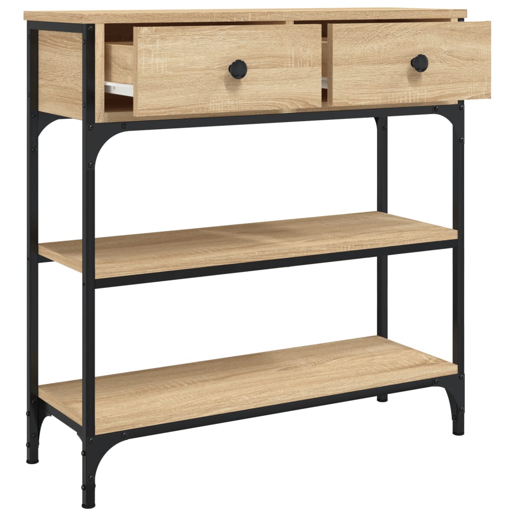 Console Table 72.5X25X75 Cm Engineered Wood
