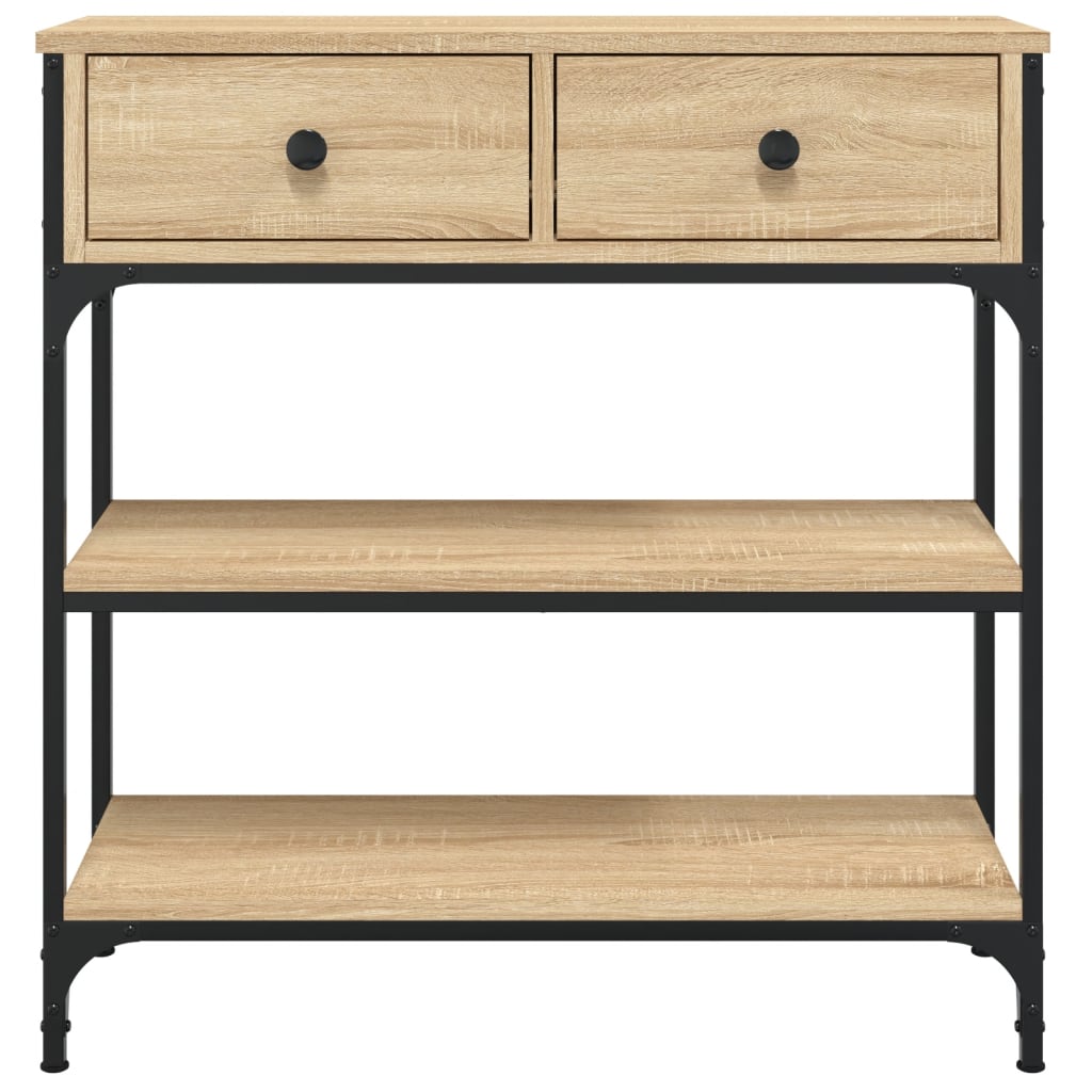 Console Table 72.5X25X75 Cm Engineered Wood