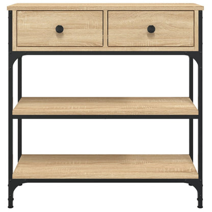 Console Table 72.5X25X75 Cm Engineered Wood