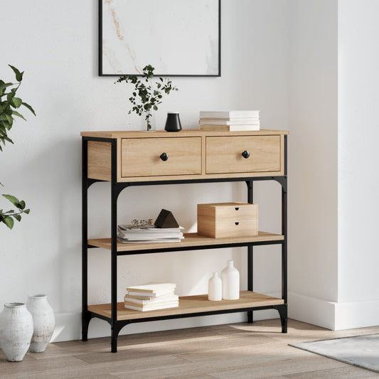 Console Table 72.5X25X75 Cm Engineered Wood