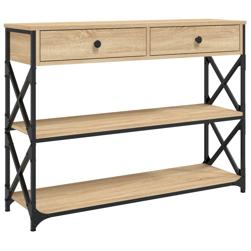 Console Table 100X28X75 Cm Engineered Wood