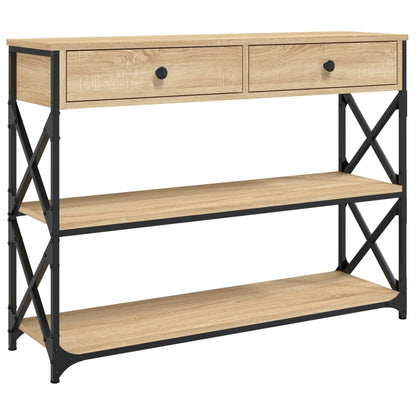 Console Table 100X28X75 Cm Engineered Wood