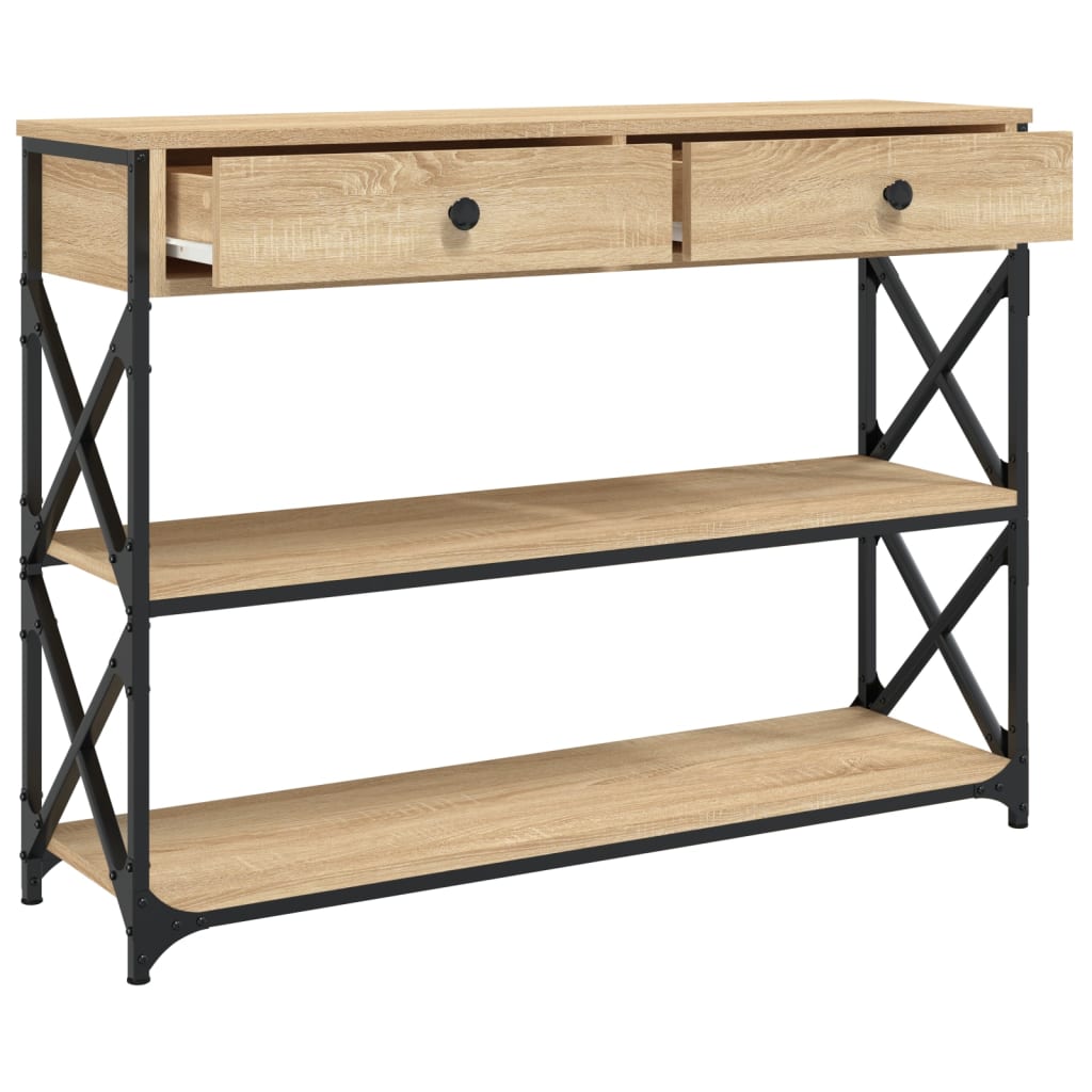Console Table 100X28X75 Cm Engineered Wood
