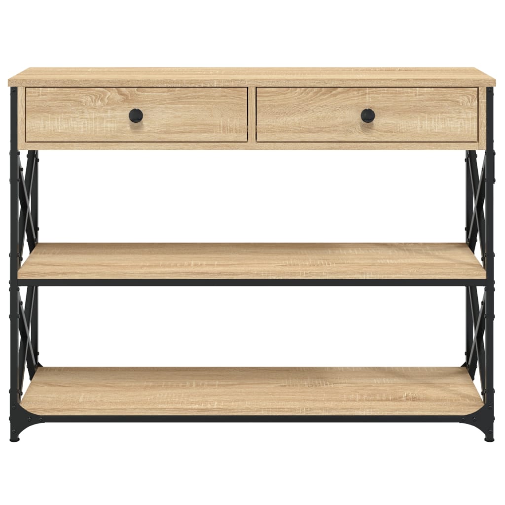Console Table 100X28X75 Cm Engineered Wood