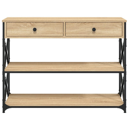 Console Table 100X28X75 Cm Engineered Wood