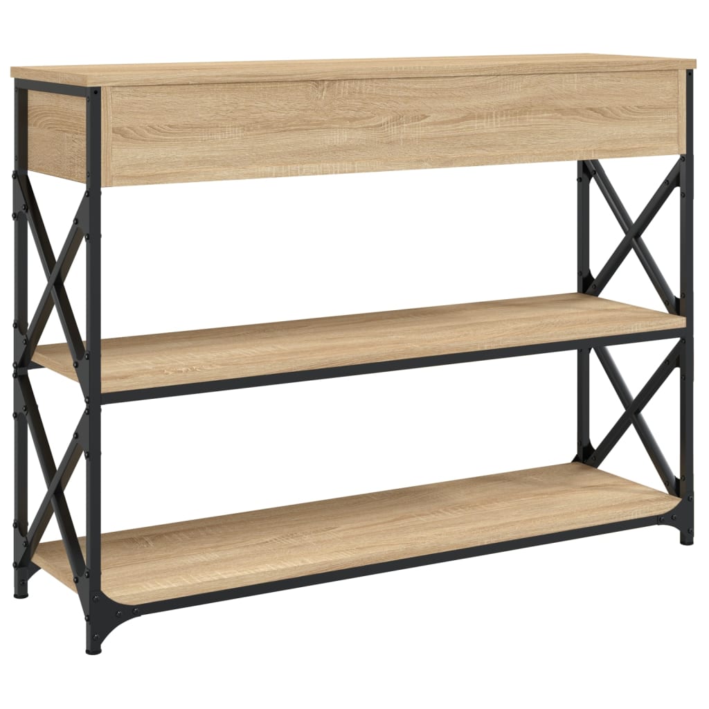 Console Table 100X28X75 Cm Engineered Wood