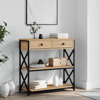 Console Table 100X28X75 Cm Engineered Wood